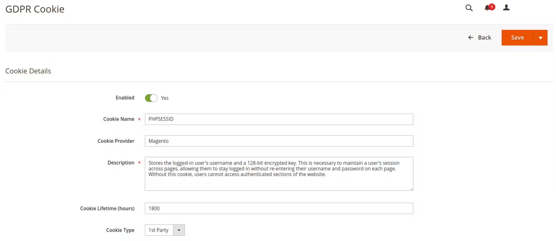 Cookie Management Example 2