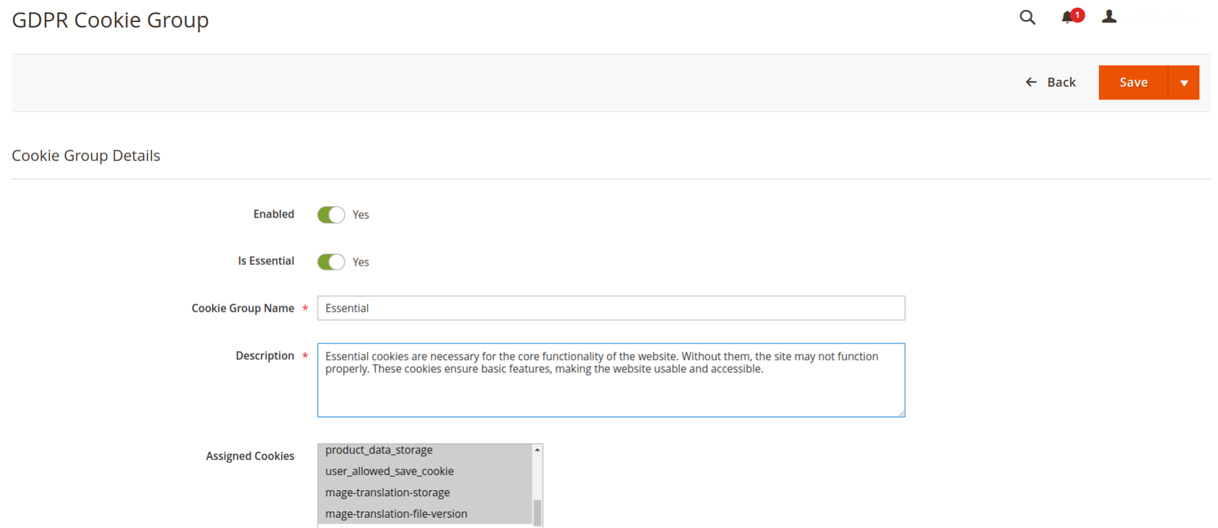 Cookie Group Creation