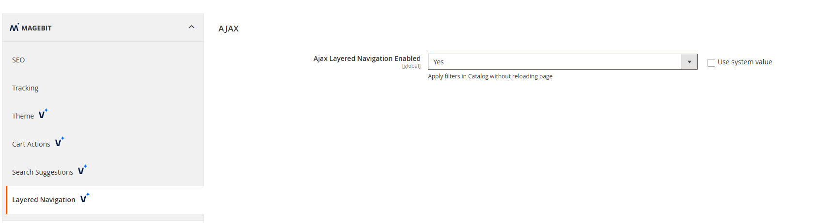 Layered Navigation Configuration