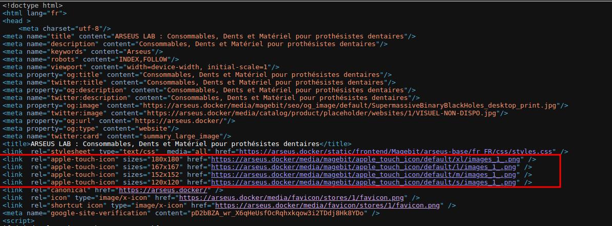 Apple Touch Icon Verification