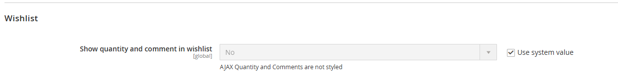 Wishlist Configuration