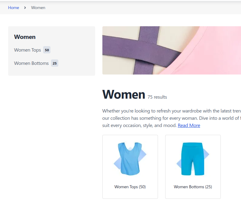 Product Count Enabled - Tiles