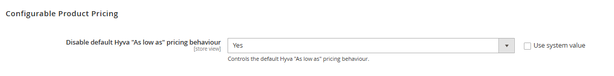 Configurable Pricing Configuration