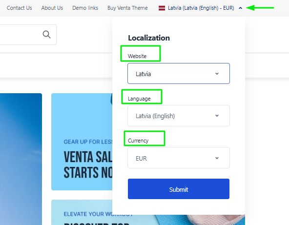 Store Switcher Desktop