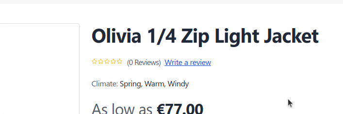 Reviews Enabled Detail