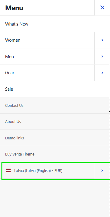 Store Switcher Mobile